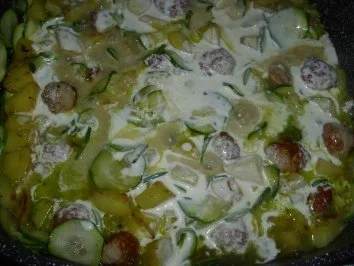 Zucchini-Pfanne mit Wurstklößchen - Rezept - Bild Nr. 10