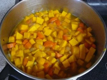 Rezept: Cremesuppe vom Kürbis Bild Nr. 4 Cremesuppe vom Kürbis - Rezept - Bild Nr. 4