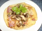 Speckpfannkuchen mit Champignons - Rezept