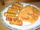 Paprikarahm- Schnitzel mit Kroketten - Rezept
