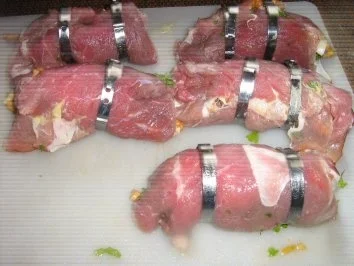 Rinderrouladen Jägerart an Bohnengemüse und Kartoffelsalat - Rezept - Bild Nr. 4