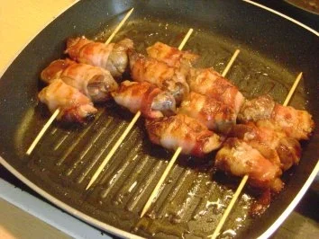 gedünstete Äpfel mit Hühnerleber und frischen Majoran - Rezept - Bild Nr. 3