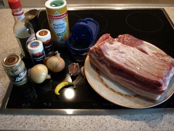 Schweinebauch pikant gegrillt - Rezept - Bild Nr. 2