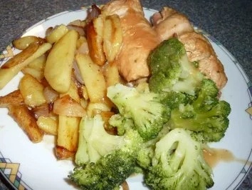 Rezept: Putenrouladen mit Kartoffelspalten und Broccoli Bild Nr. 14 Putenrouladen mit Kartoffelspalten und Broccoli - Rezept - Bild Nr. 14