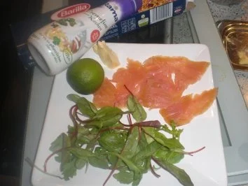 Spaghetti mit Lachs  und Mangold - Rezept - Bild Nr. 2