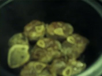 Rezept: Schweinshaxenscheiben mit Gemüse geschmort Bild Nr. 4 Schweinshaxenscheiben mit Gemüse geschmort - Rezept - Bild Nr. 4