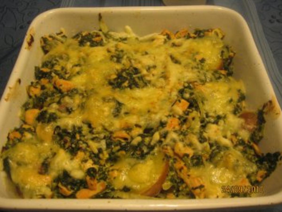 Lachs-Spinat mit Kartoffeln überbacken - Rezept - Bild Nr. 12