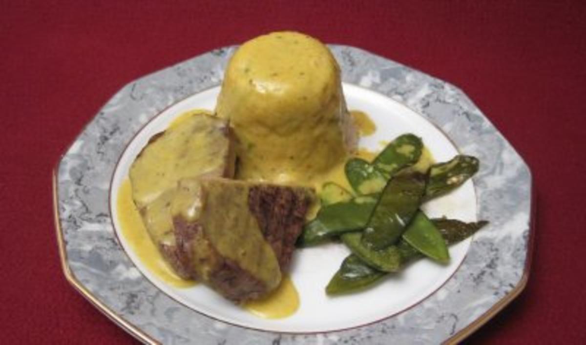 Rinderfilet "Orientalisch", feine Zuckerschoten und
Petersilien-Couscous - Rezept Durch Das perfekte Dinner