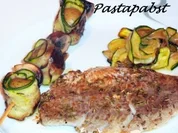 Köhler mit Gemüse-Spieß - Rezept