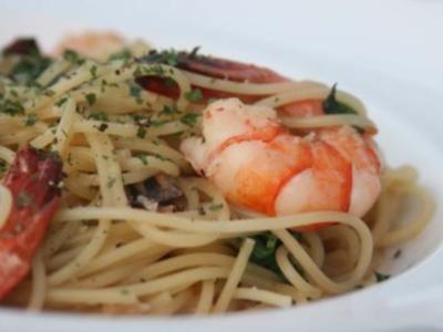 Spaghetti mit Meeresfrüchten - Rezept