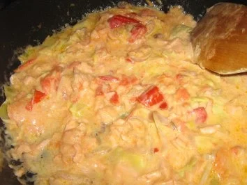 Capellini mit Lachs-Tomaten-Soße - Rezept - Bild Nr. 6