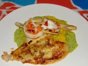 Rezept: "Schollenfilet trifft Tigergarnele" Bild Nr. 2 "Schollenfilet trifft Tigergarnele" - Rezept - Bild Nr. 2