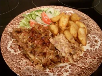 Rezept: Deftige Sahne-Schnitzel-Pfanne Deftige Sahne-Schnitzel-Pfanne - Rezept