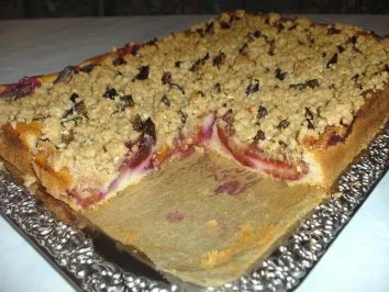 Rezept: Pflaumenkuchen vom Blech mit Zimtstreuseln Bild Nr. 5 Pflaumenkuchen vom Blech mit Zimtstreuseln - Rezept - Bild Nr. 5