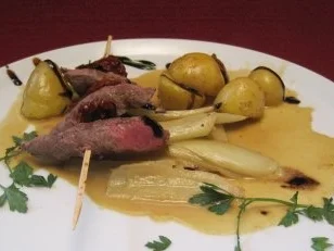 Lammspieß mit Fenchel und Rosmarinkartoffeln - Rezept