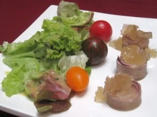 Kalbszunge auf frischen Salaten - Rezept