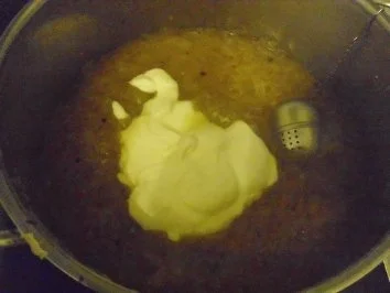 Krautsuppe mit gebratener Blutwurst als Einlage - Rezept - Bild Nr. 6