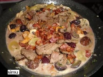 Rezept: Herbstliches Straussengeschnetzeltes Bild Nr. 7 Herbstliches Straussengeschnetzeltes - Rezept - Bild Nr. 7