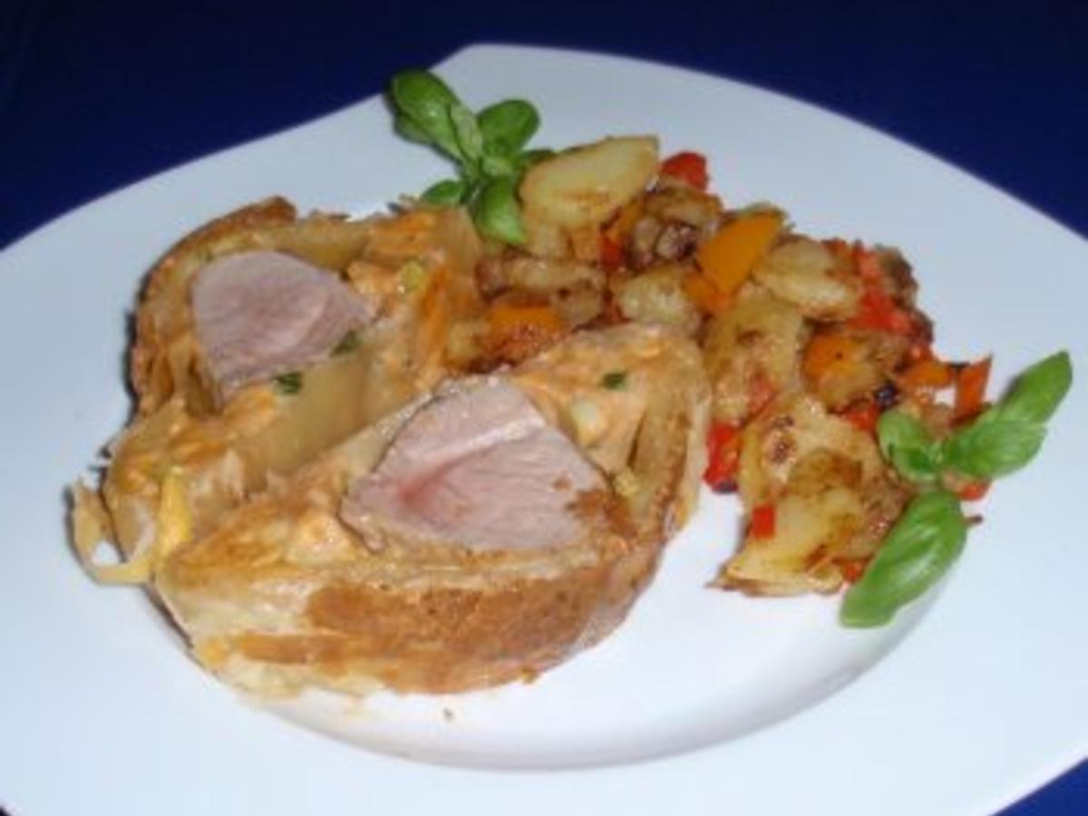 Filet im Blätterteig und Paprikabratkartoffeln - Rezept - kochbar.de