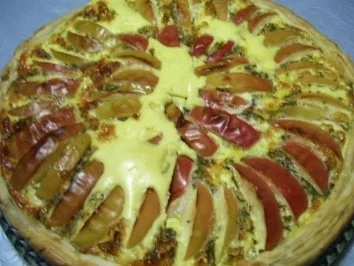 Rezept: Apfelquiche ganz herzhaft Apfelquiche ganz herzhaft - Rezept