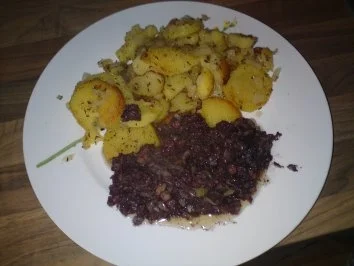 Rezept: Blut- und Leberwurst aus der Pfanne Bild Nr. 4 Blut- und Leberwurst aus der Pfanne - Rezept - Bild Nr. 4