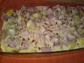 Rosenkohl-Kasseler-Gratin - Rezept - Bild Nr. 2