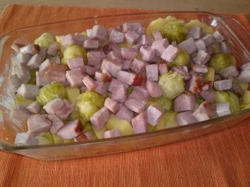 Rosenkohl-Kasseler-Gratin - Rezept - Bild Nr. 3