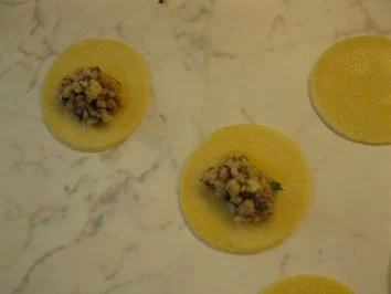 Selbstgemachte Ravioli mit 2 verschiedenen Füllungen und Tomatensauce - Rezept - Bild Nr. 4