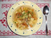 Erdäpfelsuppe mit Eierschwammerl - Rezept