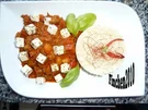 Balkanpfanne an Reisrand mit Feta - Rezept