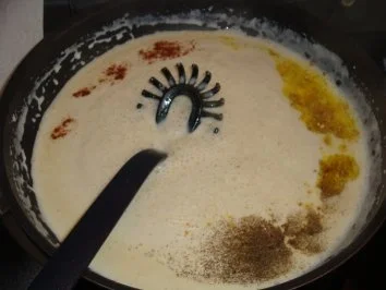 Blumenkohl mit Käsesoße und Bratwurstbällchen - Rezept - Bild Nr. 5