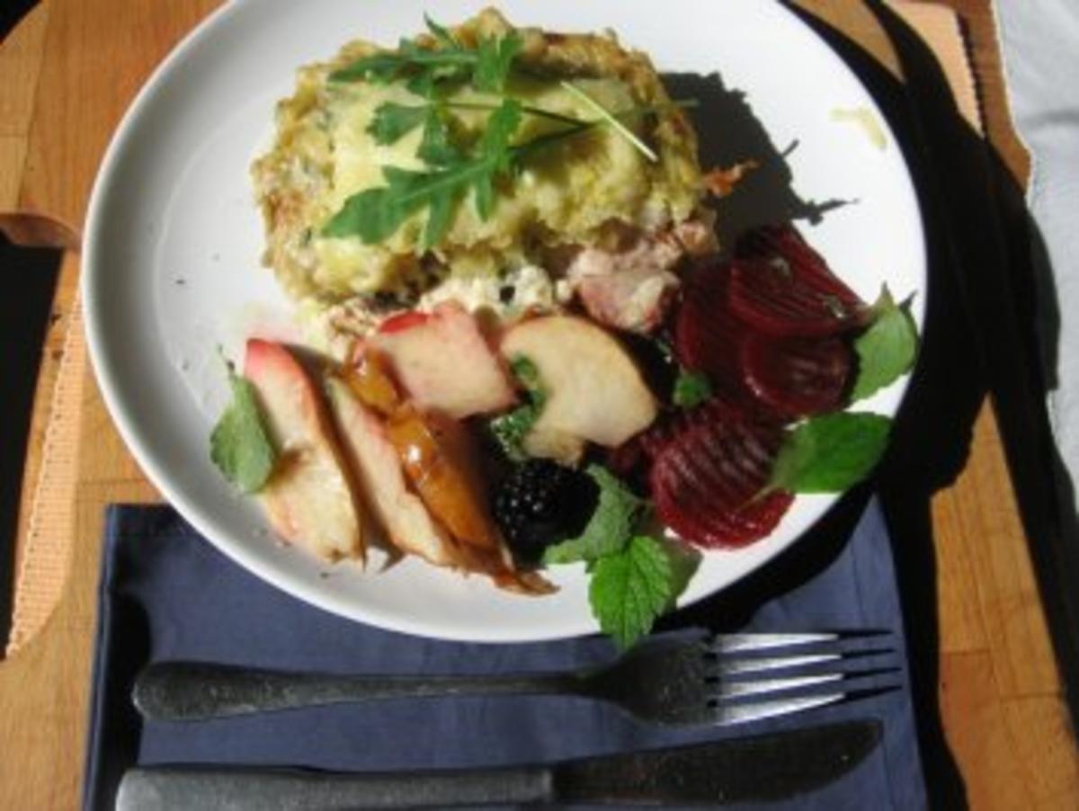 kulinarischer Erntedankauflauf mit delikatem Herbstsalat - Rezept - Bild Nr. 5