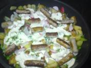 Pfannengericht Nürnberger Rostbratwurst - Rezept