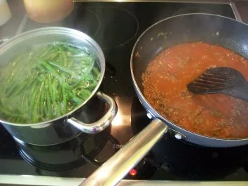 Griechische Bohnen-Hack-Pfanne - Rezept - Bild Nr. 2