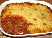 Bologneseauflauf scharf mit Spirelli - Rezept