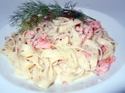 Tagiatelle mit Lachs-Meerrettich-Dill-Sauce - Rezept