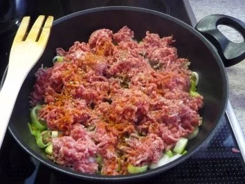 Rezept: Hackfleisch : ...was ist denn noch vorrätig?...und das kam dabei heraus ;-) Bild Nr. 4 Hackfleisch : ...was ist denn noch vorrätig?...und das kam dabei heraus ;-) - Rezept - Bild Nr. 4