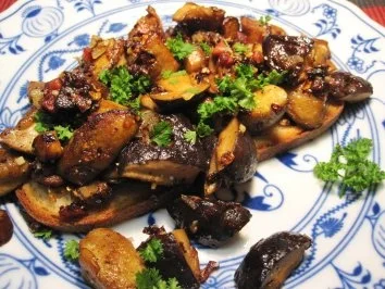 Waldpilze zum Abendbrot - Rezept