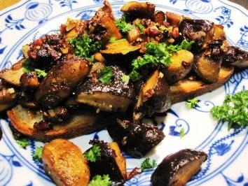 Waldpilze zum Abendbrot - Rezept - Bild Nr. 5