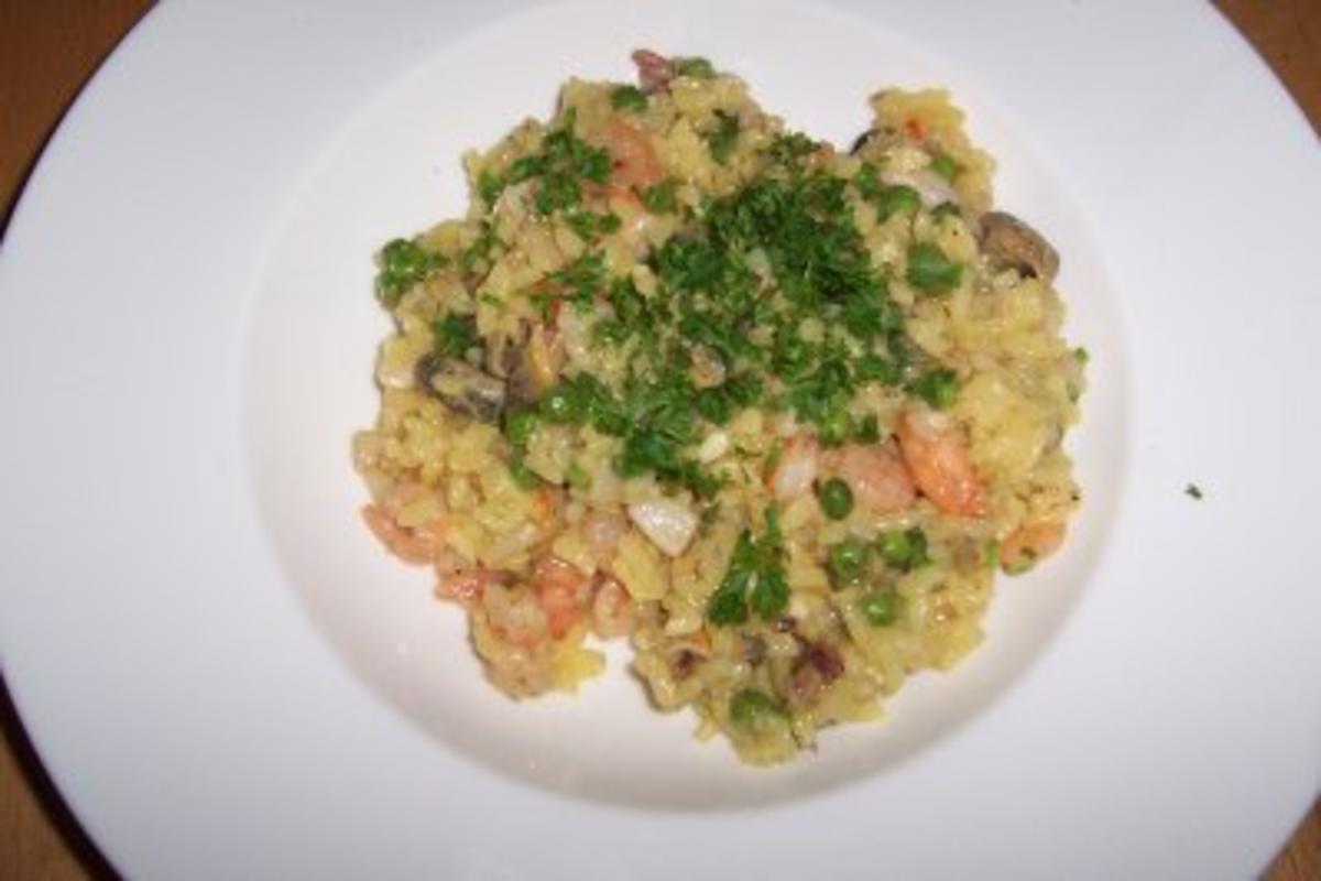 Safran-Risotto mit Meresfrüchten - Rezept - Bild Nr. 2