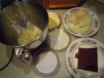 Birnen  Schokolade  Kuchen - Rezept - Bild Nr. 5