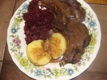 Fleisch : - Jungwildschweinbraten- - Rezept