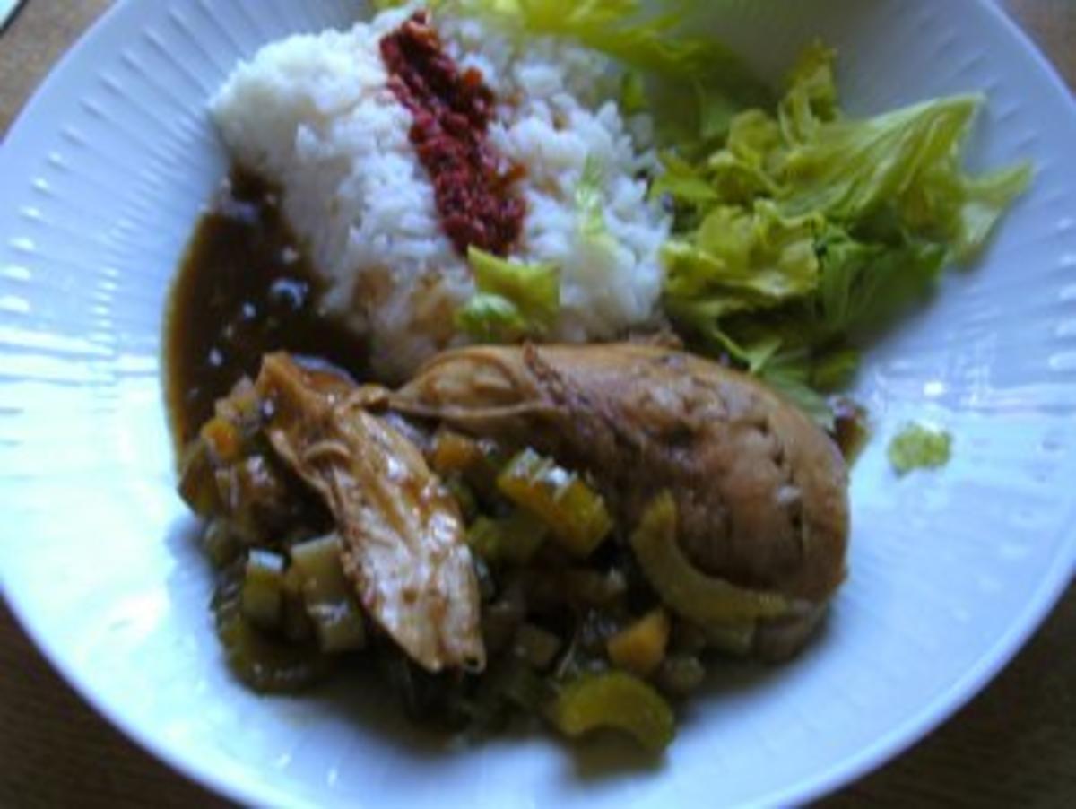 Ingwer -Cola - Huhn/Hahn mit Staudensellerie - Rezept - kochbar.de