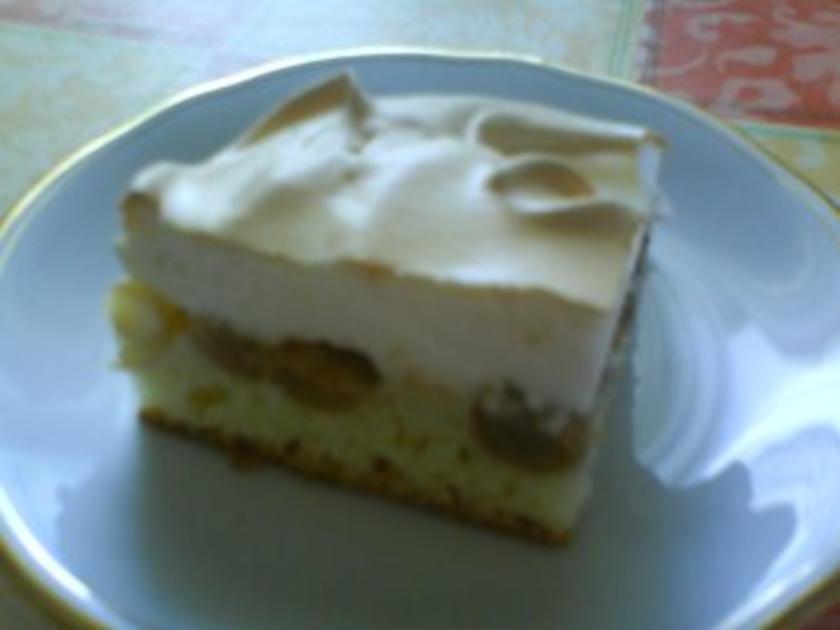 Stachelbeerkuchen mit Baiserhaube - Rezept mit Bild - kochbar.de