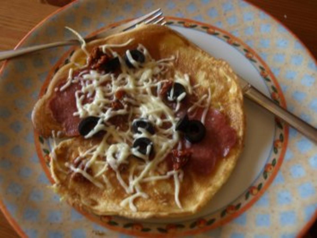 Pfannkuchen Pizza Style - Rezept