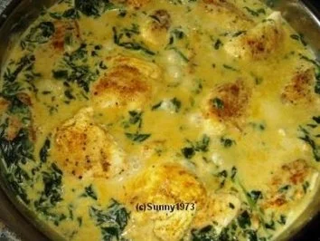 Spinat-Hähnchen - Rezept