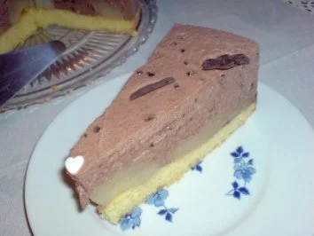Rezept: Schoko-Sahne-Torte mit Birnen Bild Nr. 2 Schoko-Sahne-Torte mit Birnen - Rezept - Bild Nr. 2