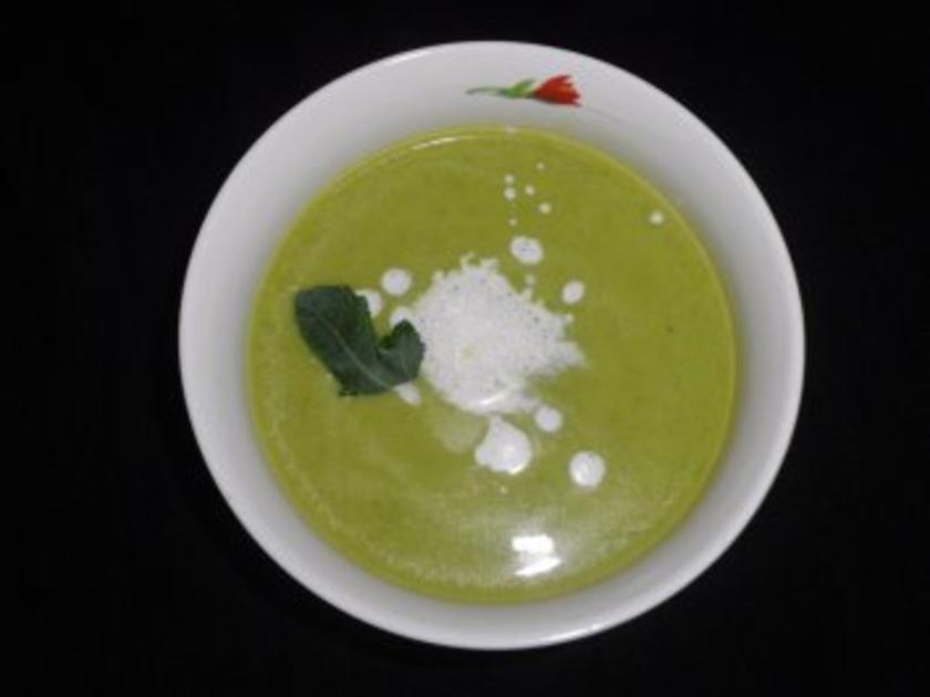 Cremige Erbsensuppe - einfach - 53 kcal/100g