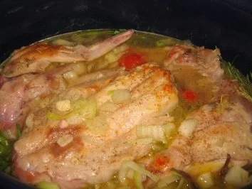 Fleisch: Hauskaninchen - geschmort - Rezept - Bild Nr. 4