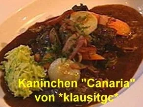 Kaninchen auf "Canarisch" - Rezept